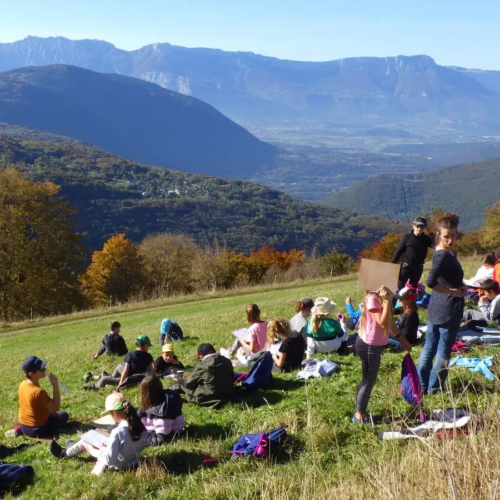 Lecture du paysage - Classe rousse - Classes de découvertes - Centre Le Bien Veillant dans les Alpes (38)