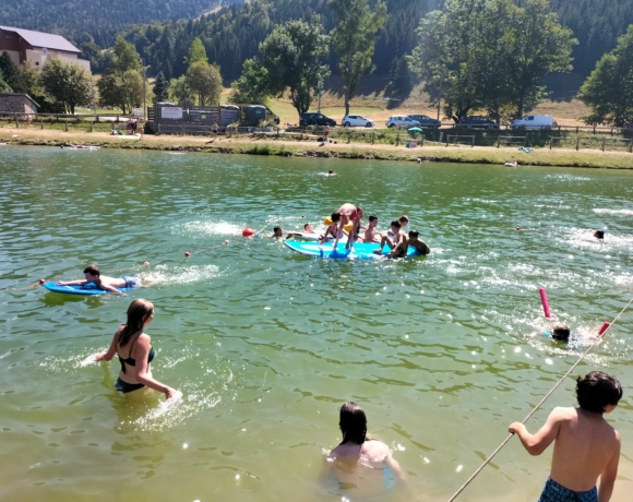 lac, baignade, colo été, colo montagne, colo isère